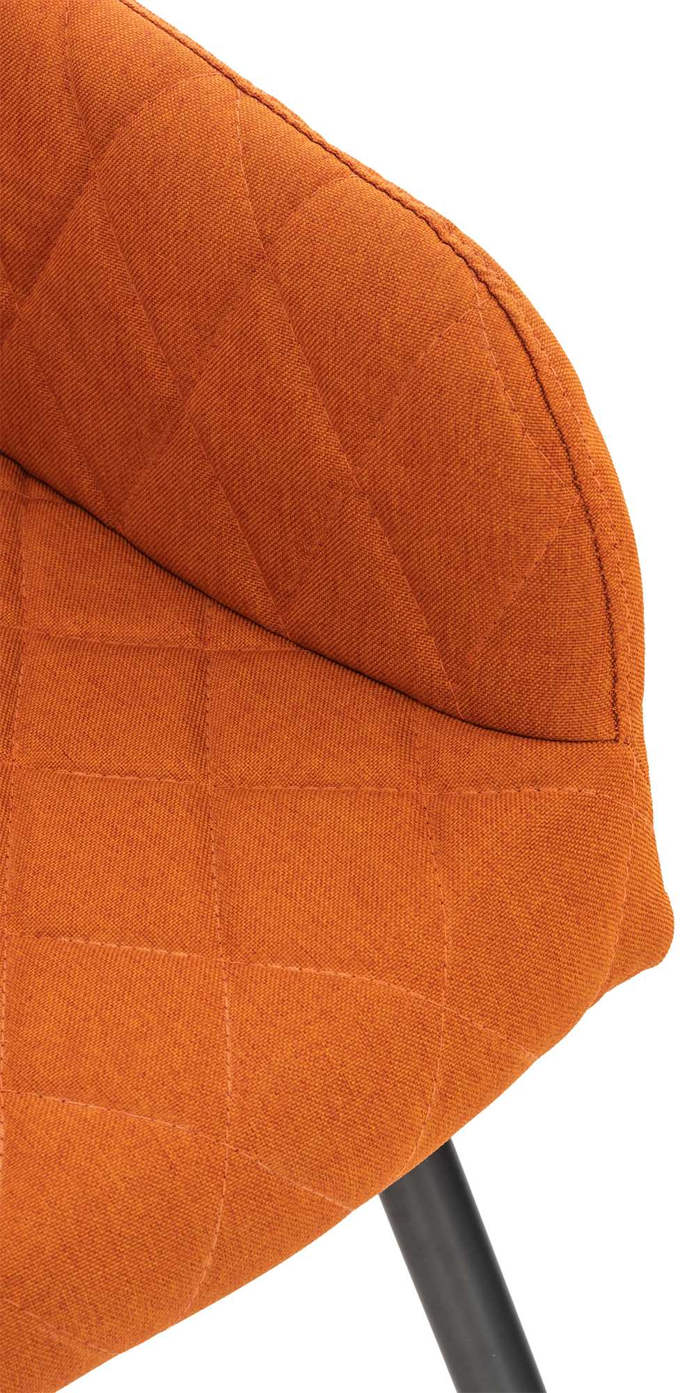 2er Set Esszimmerstuhl Shila Stoff, orange