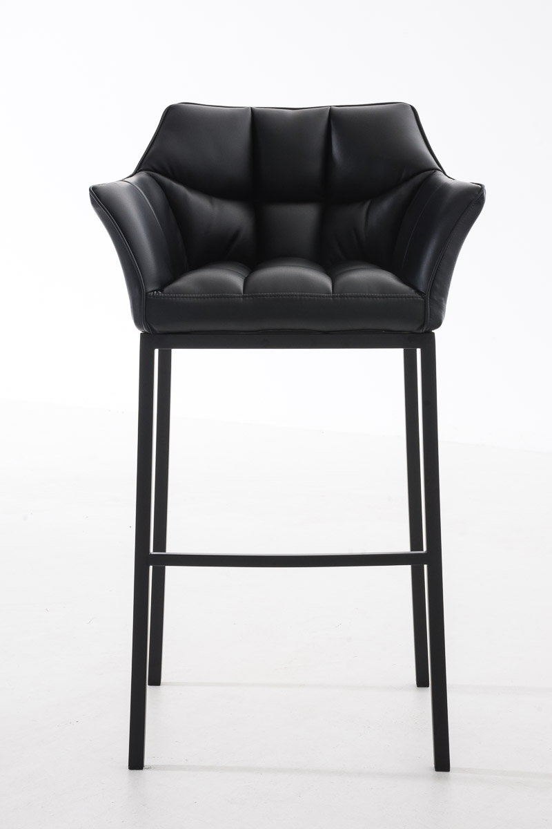 Barhocker Damaso B mit 4-Fuß Gestell, schwarz