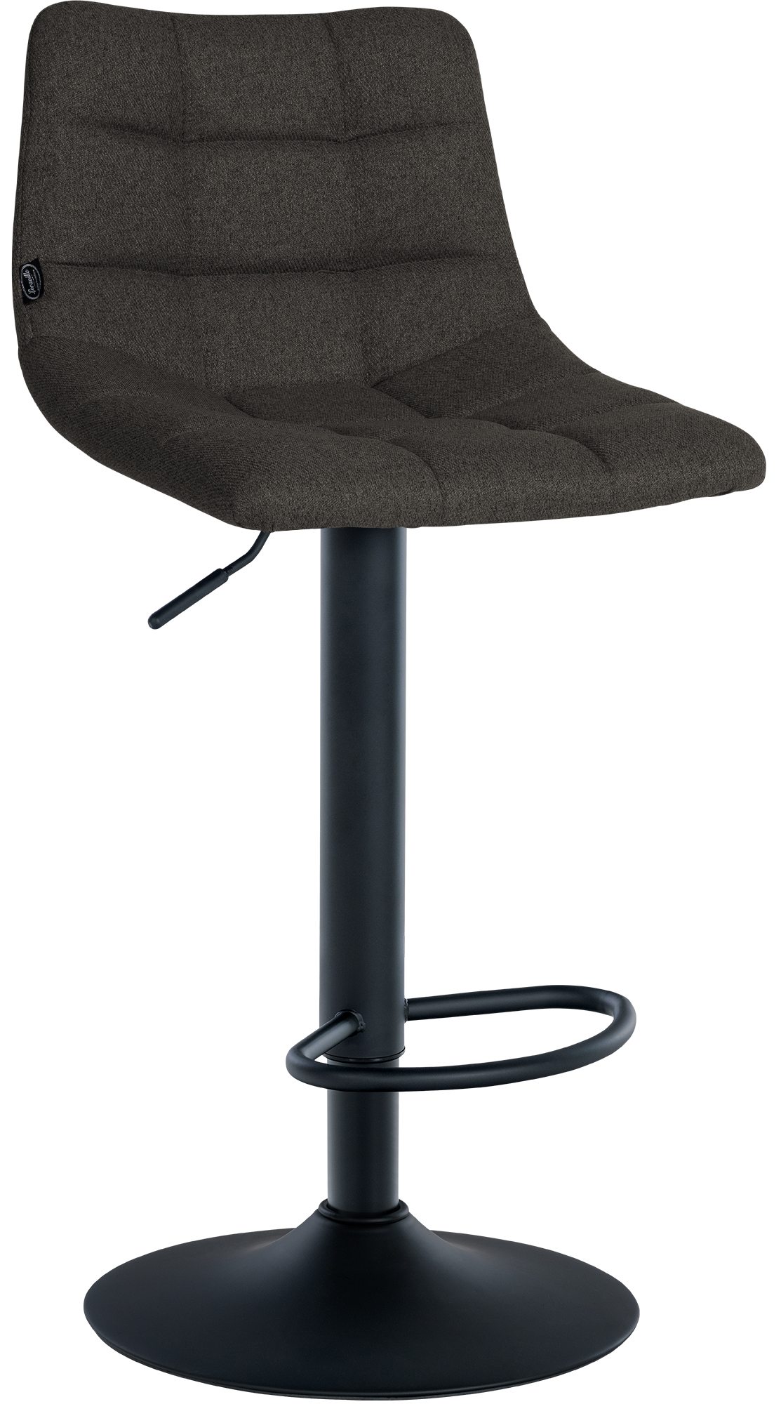 Barhocker Jerry Stoff schwarz, dunkelgrau