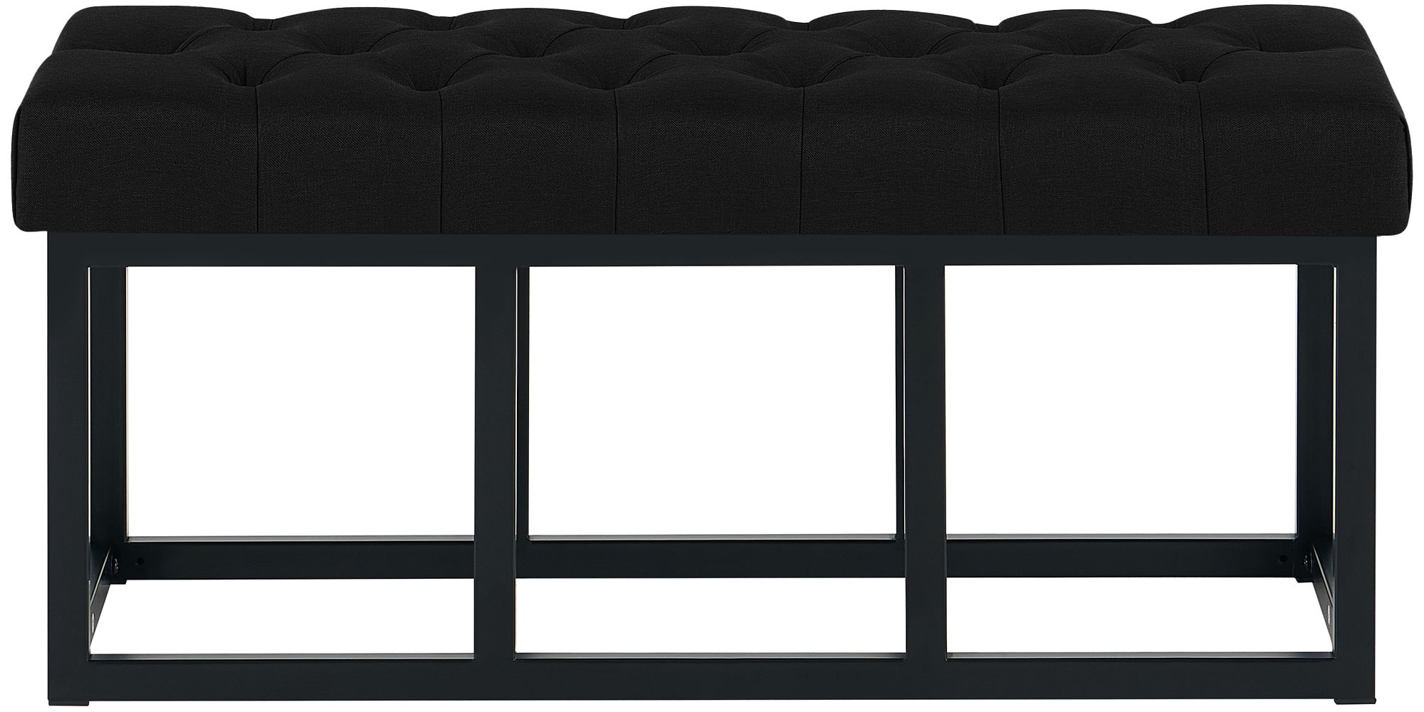 Sitzbank Amun Stoff Schwarz 100 cm, schwarz