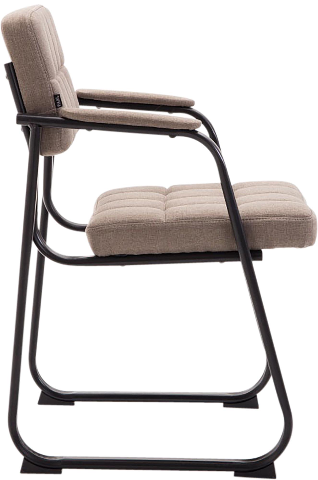Besucherstuhl Canada B Stoff, taupe