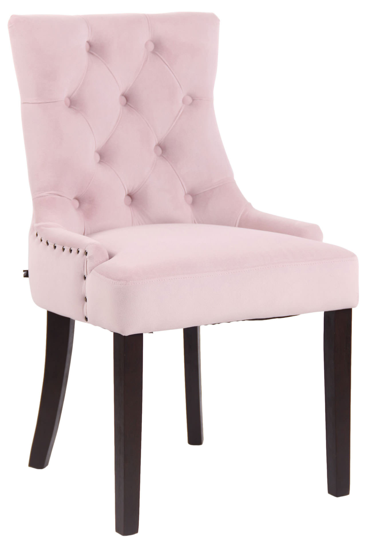 Esszimmerstuhl Aberdeen Samt antik, pink