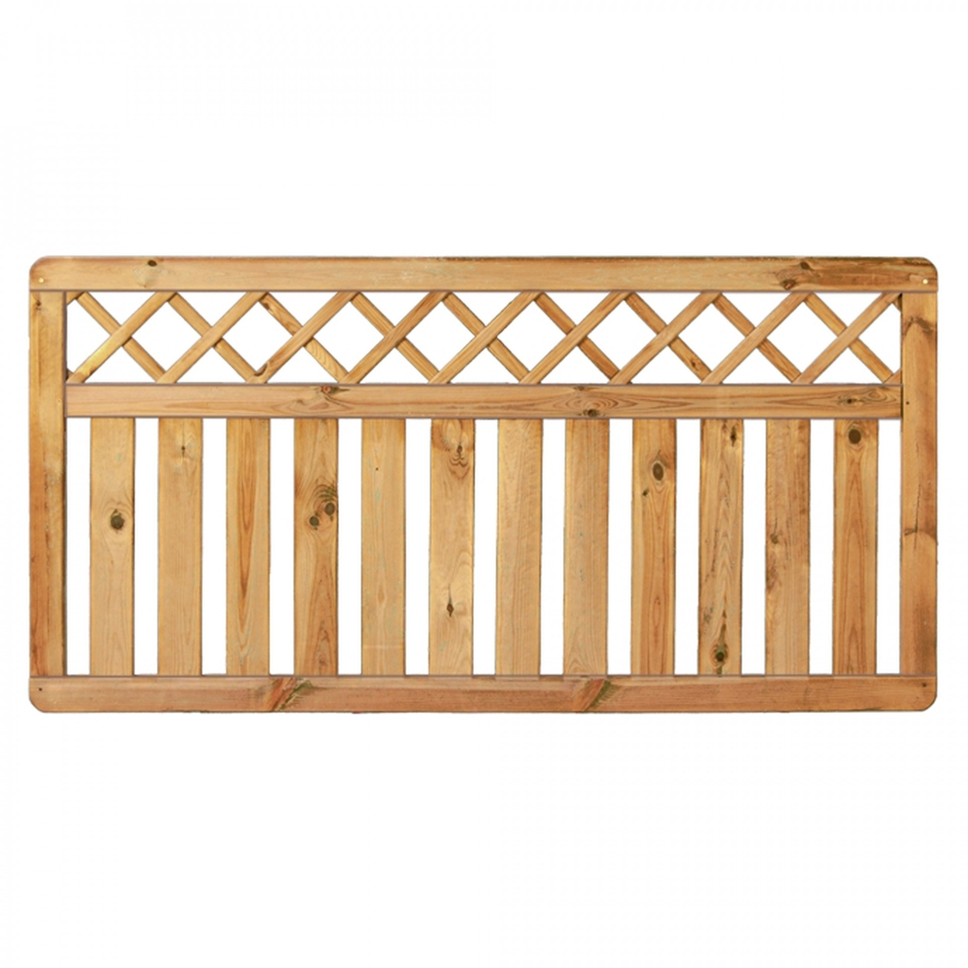 KAMPEN-Serie Senkrecht Ranki 180 x 90 cm, Rahmen 45/70 mm, kdi grün, Latten 16/90 mm, glatt