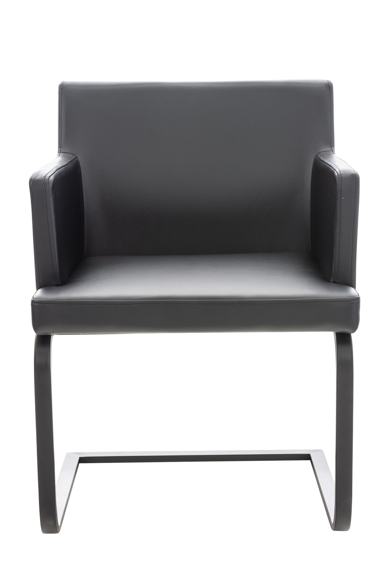 Stuhl Aberford Kunstleder schwarz, schwarz