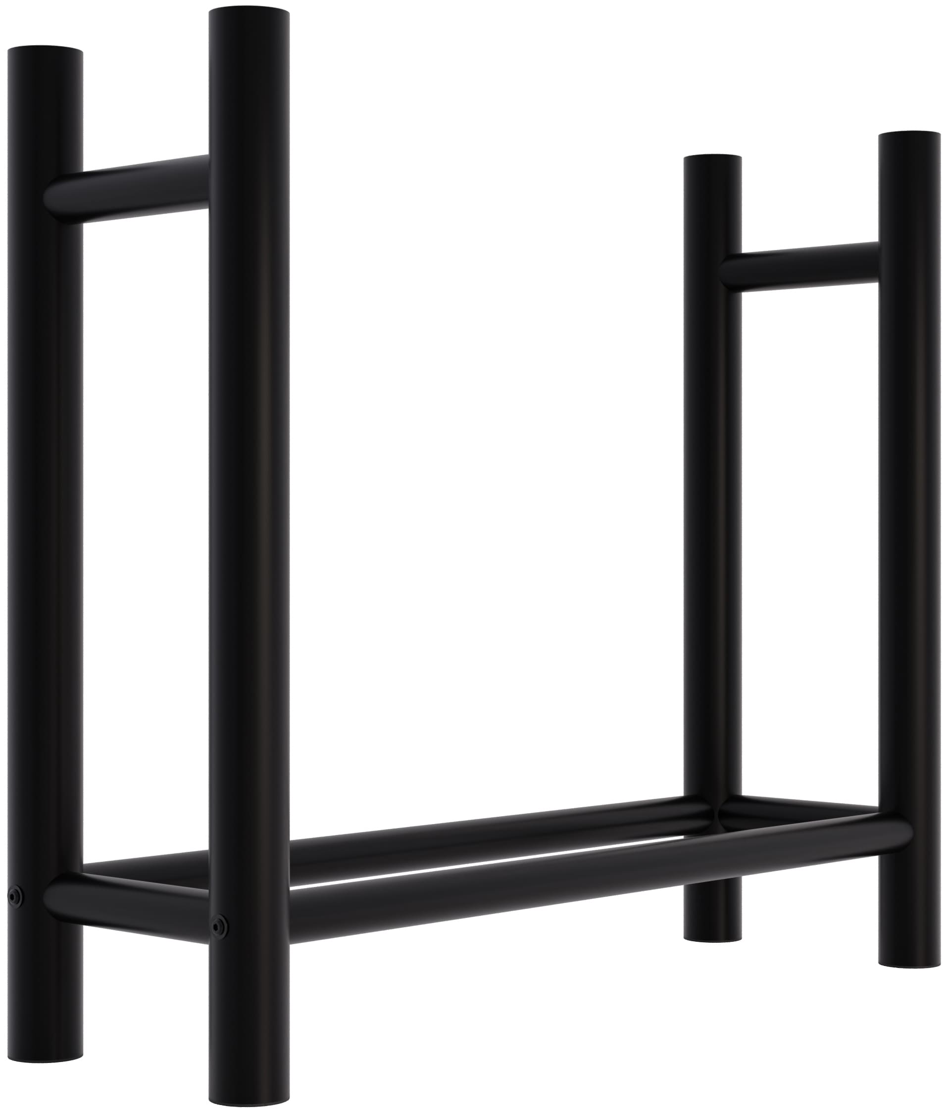 Kaminholzständer Medya rund 30x80x80 cm, schwarz