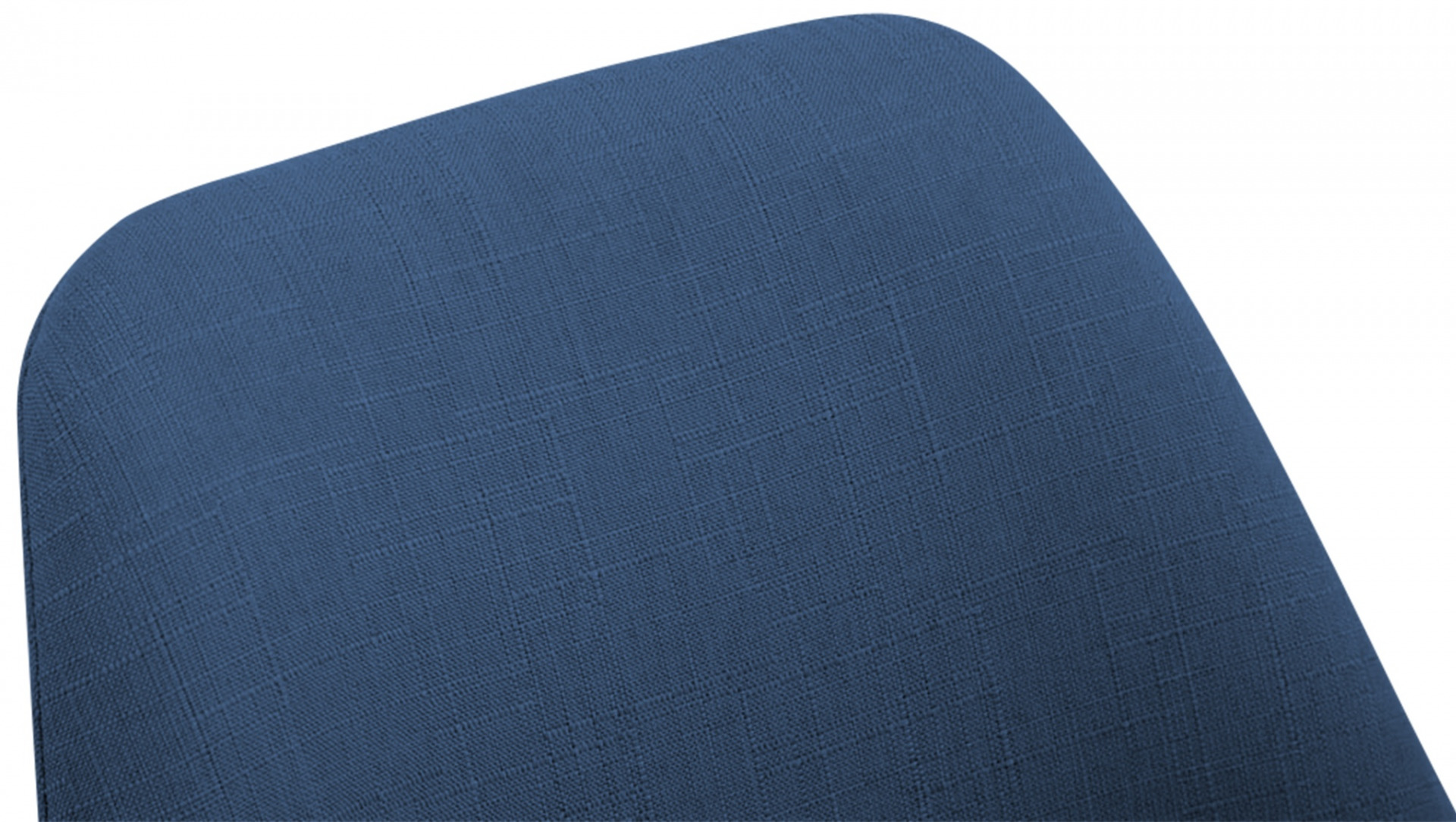 Besucherstuhl Borneo V2 Walnuss Stoff, blau