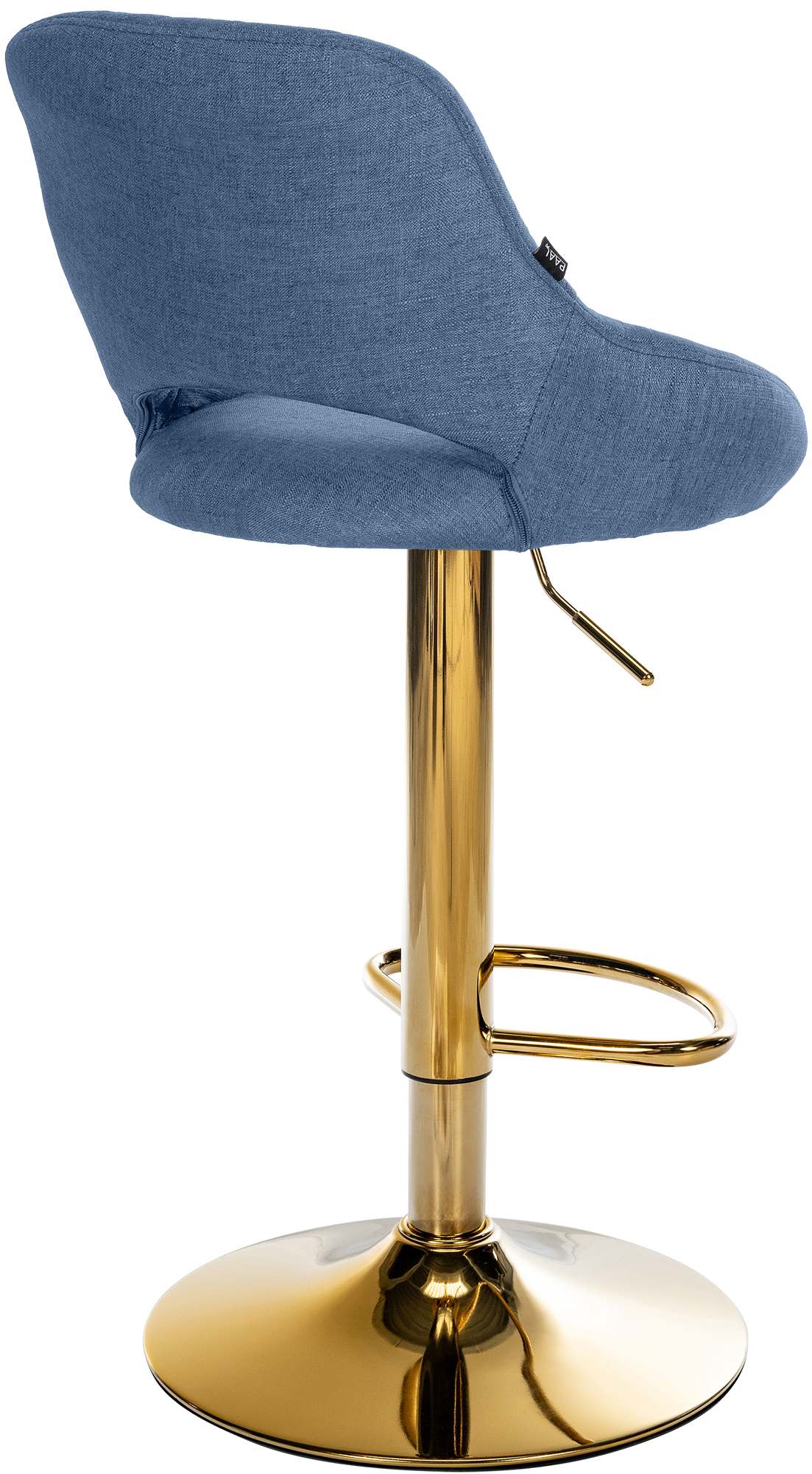Barhocker Milet Stoff gold, blau