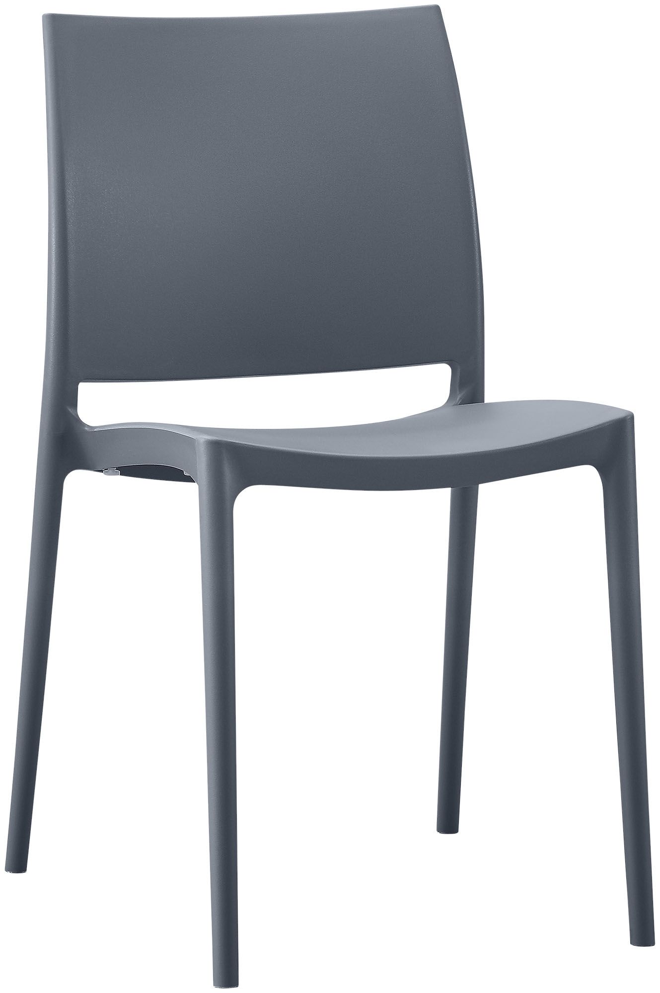 Gartenmöbel-Set Amino mit 4 Stühlen, grau