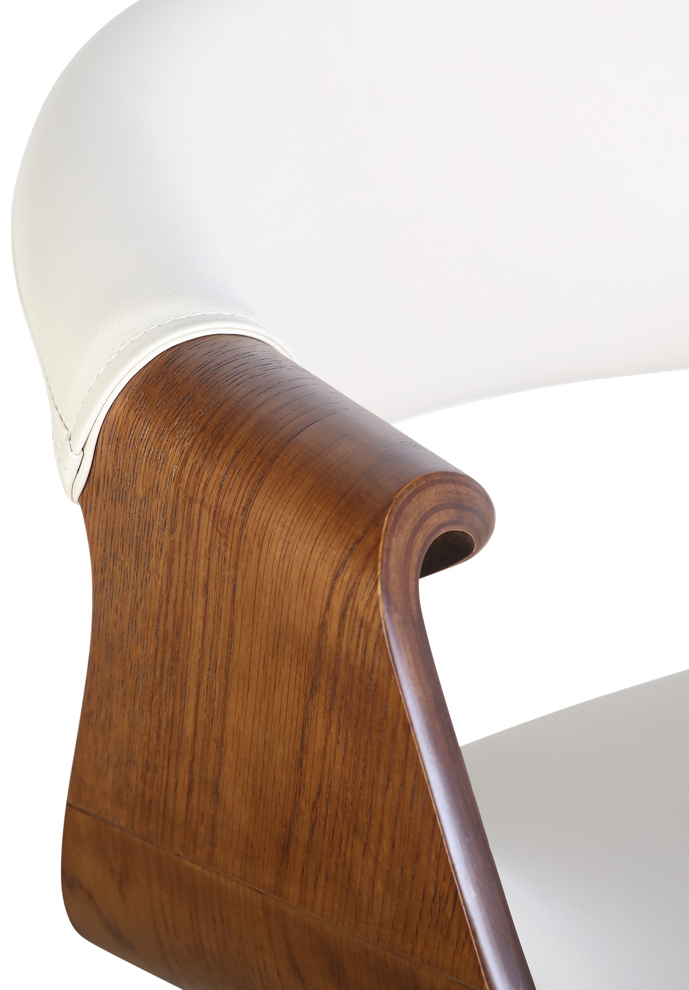 Esszimmerstuhl Foley Kunstleder Eiche, creme