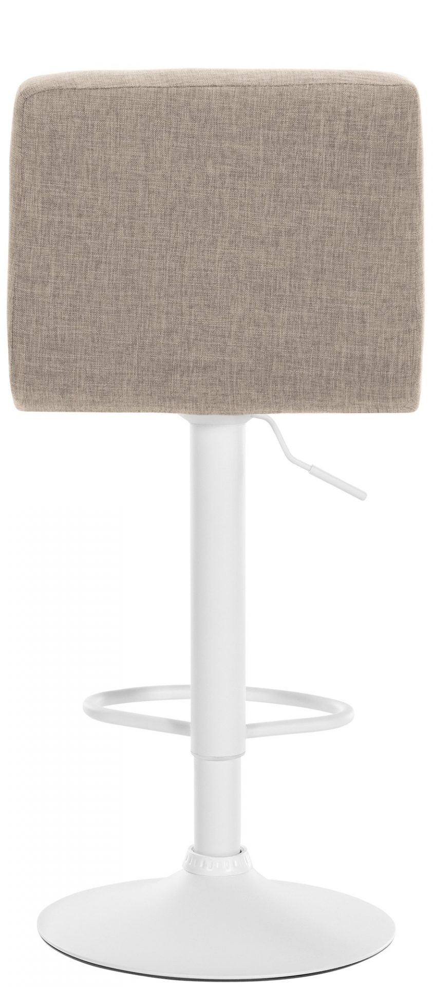 2er Set Barhocker Calma Stoff weiß, creme