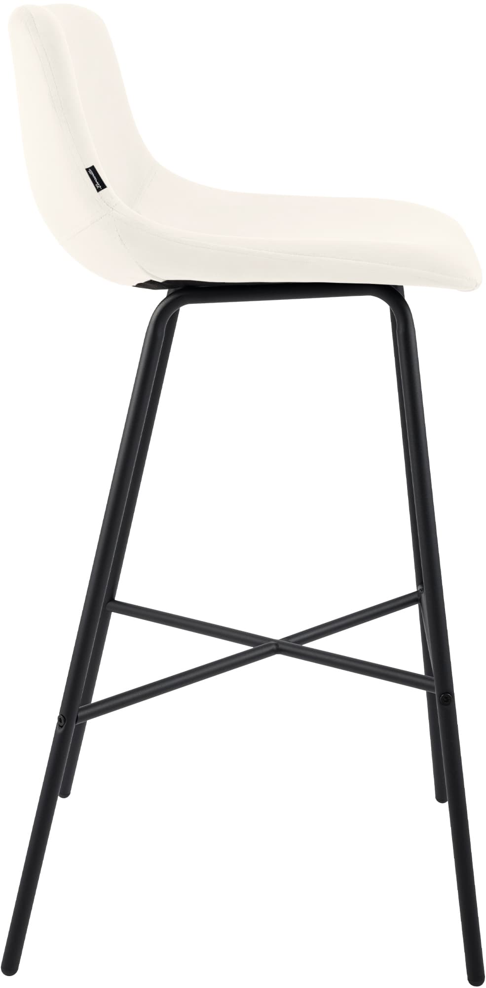 Barhocker Altona Samt, creme