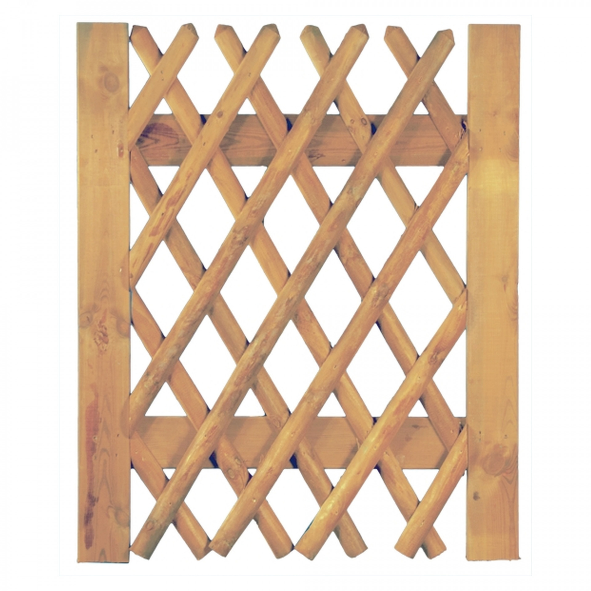 Jägerzaun Tor 100 x 120 cm, Latten 55 mm, kdi braun, ohne Beschlag, ohne Pfosten