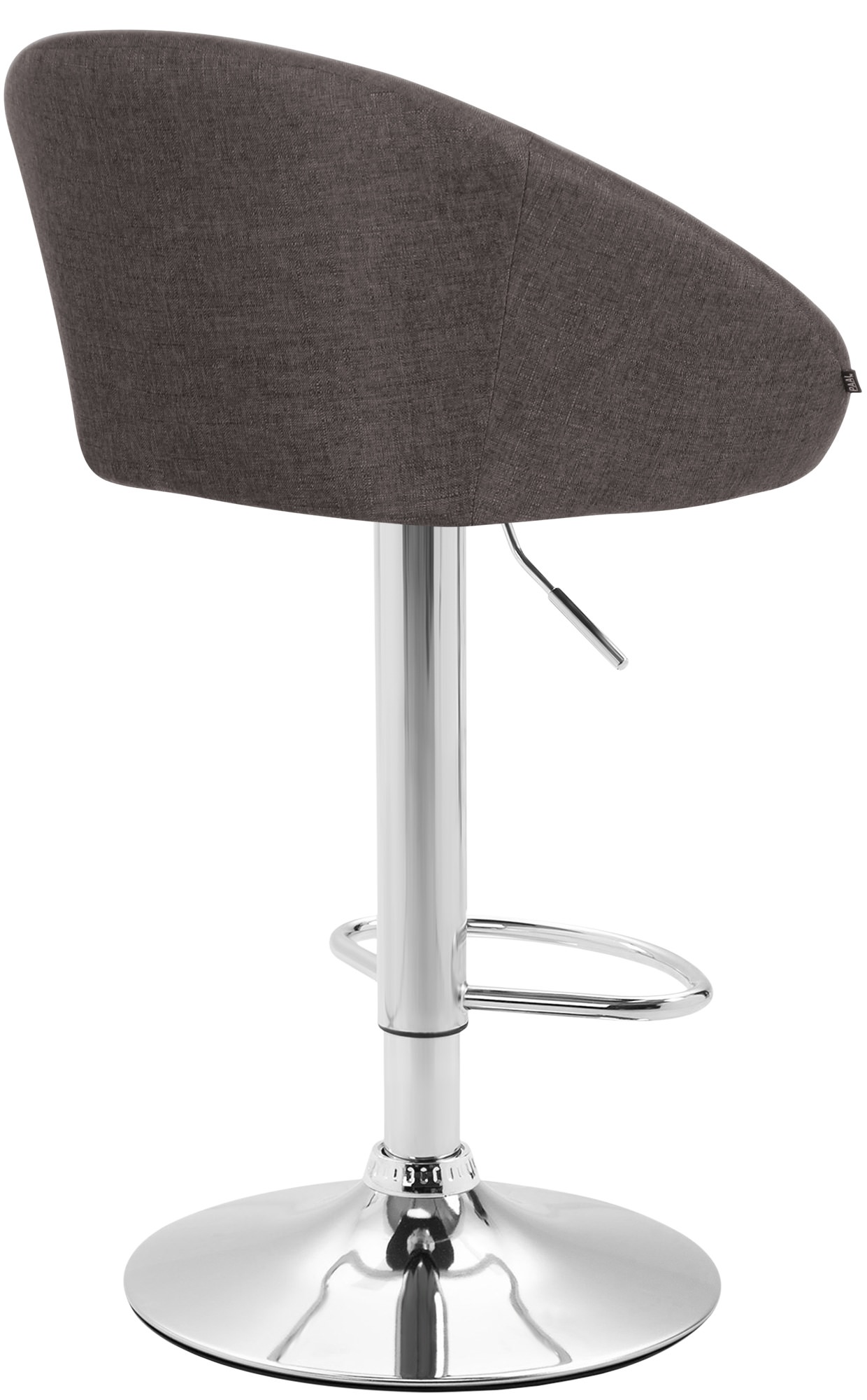 Barhocker Miami V2 Stoff C, dunkelgrau