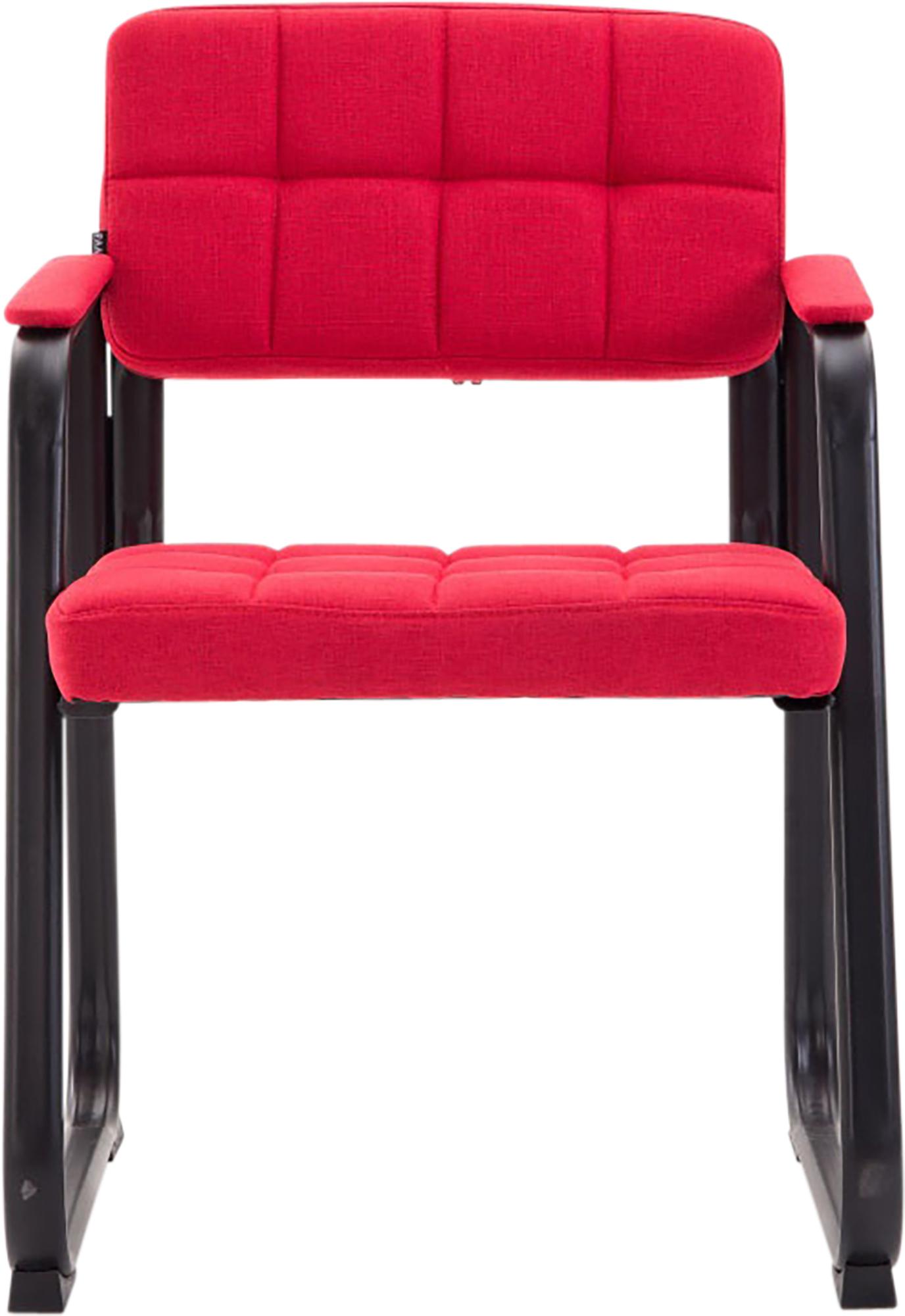 Besucherstuhl Canada B Stoff, rot
