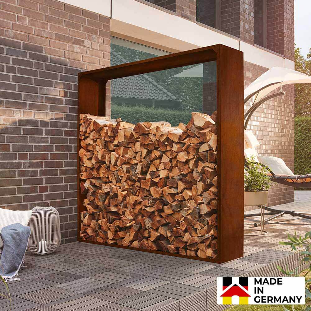 Holzlager aus Stahl NANGA - Made in Germany