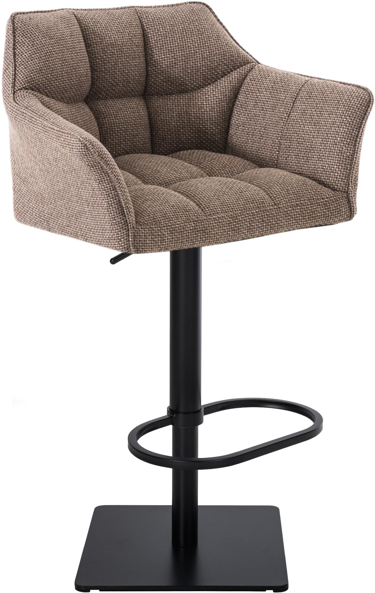 Barhocker Damaso B Stoff, terrabraun