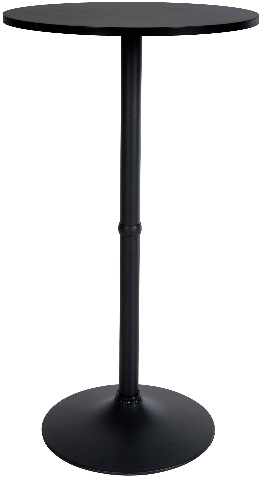 2er Bartisch Set Velor Kunstleder, schwarz
