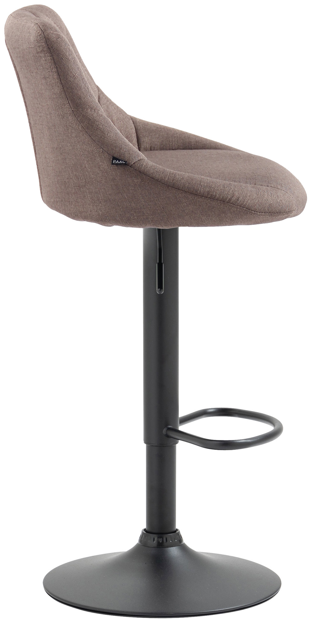Barhocker Lazio Stoff schwarz, taupe
