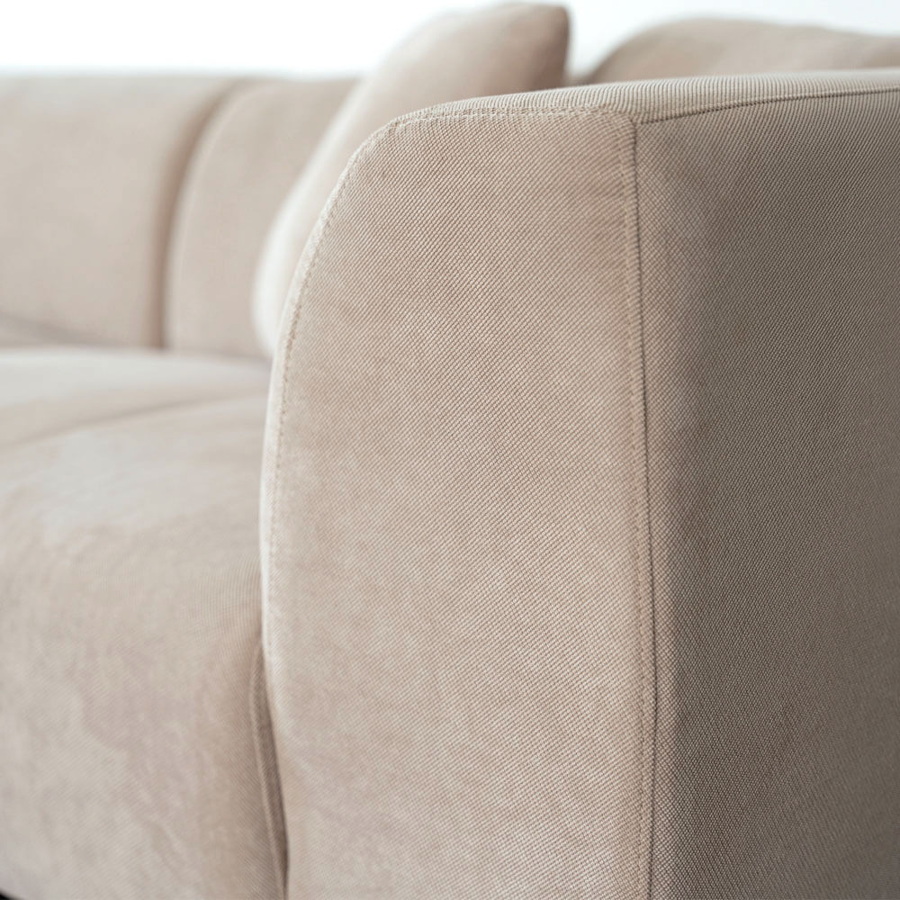 Ecksofa TORINO - 344 x 178 cm Beige Links