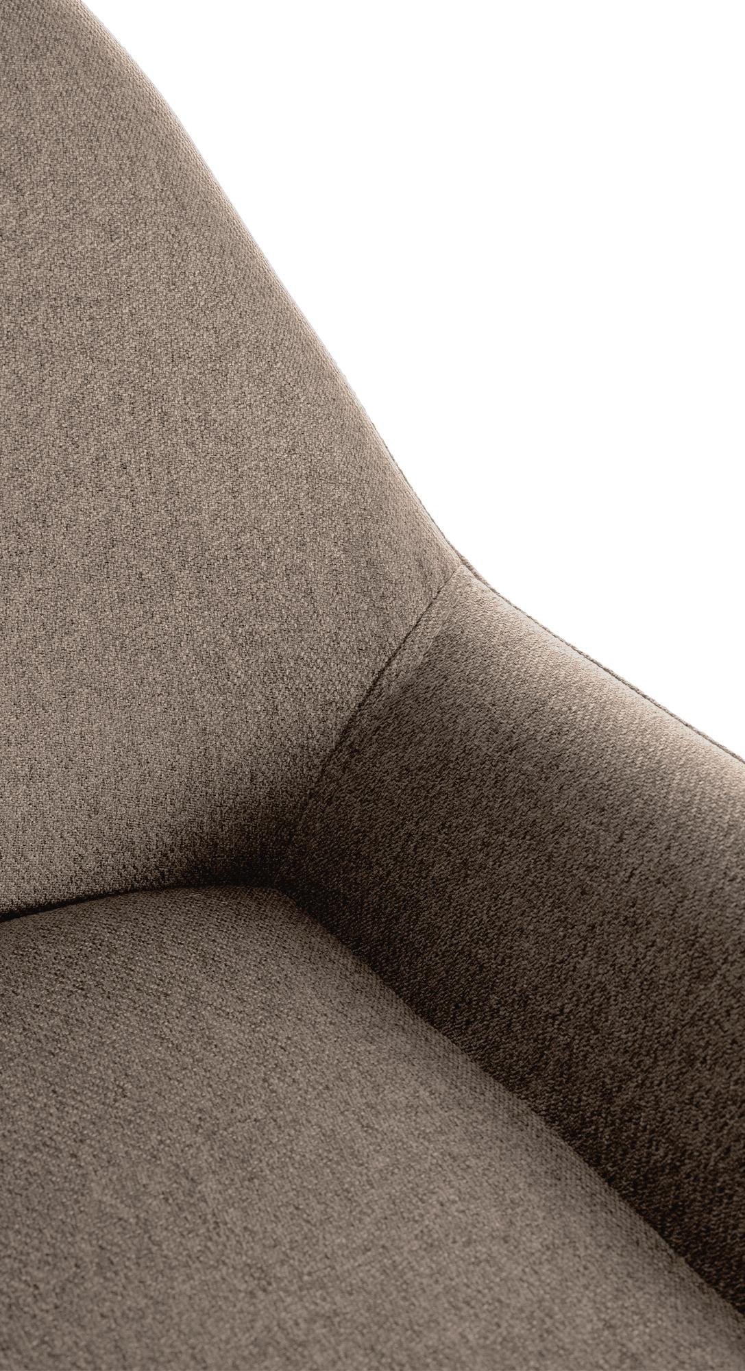 2er Set Barhocker Braga Gold Stoff, taupe