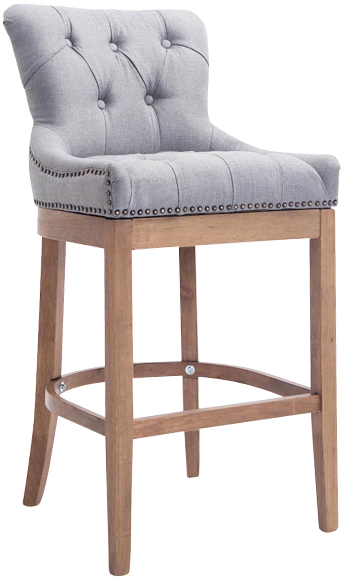 Barhocker Lakewood Stoff, Antik-hell, hellgrau