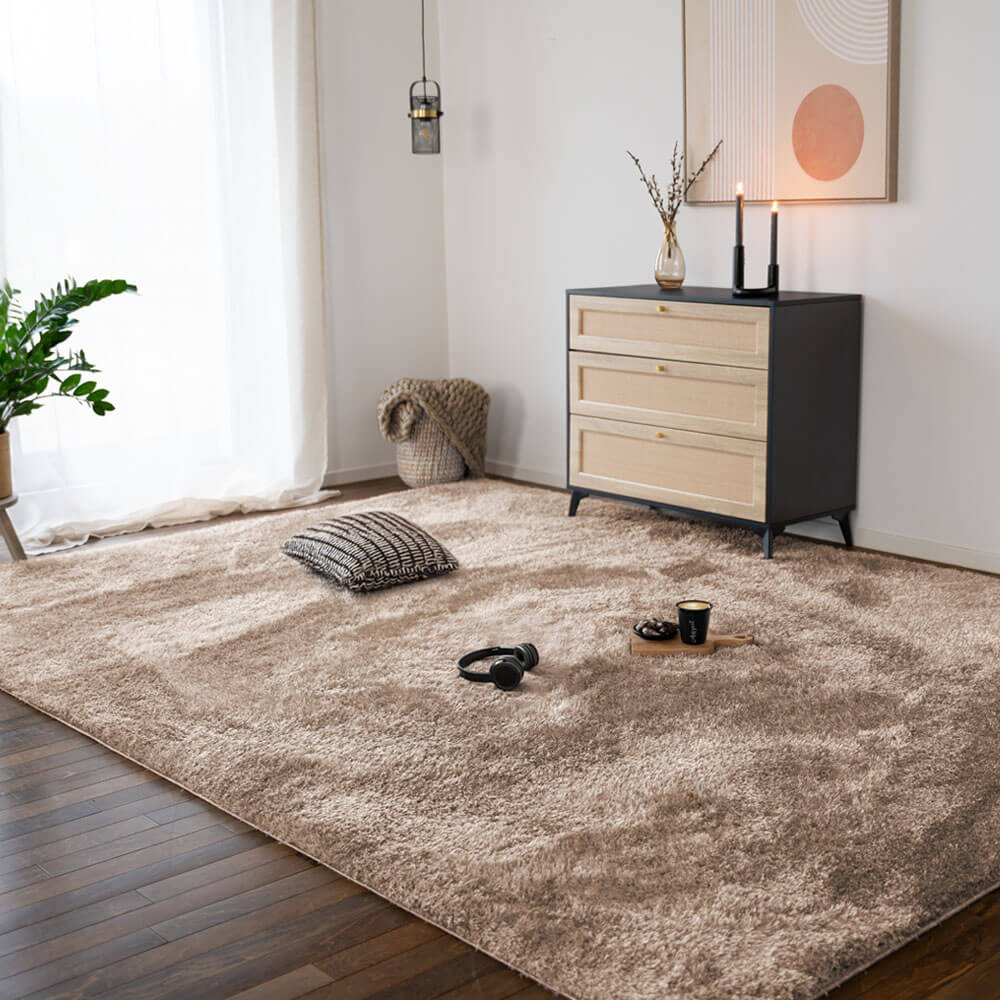 Hochflor Teppich SOFI - 200 x 140 cm Braun