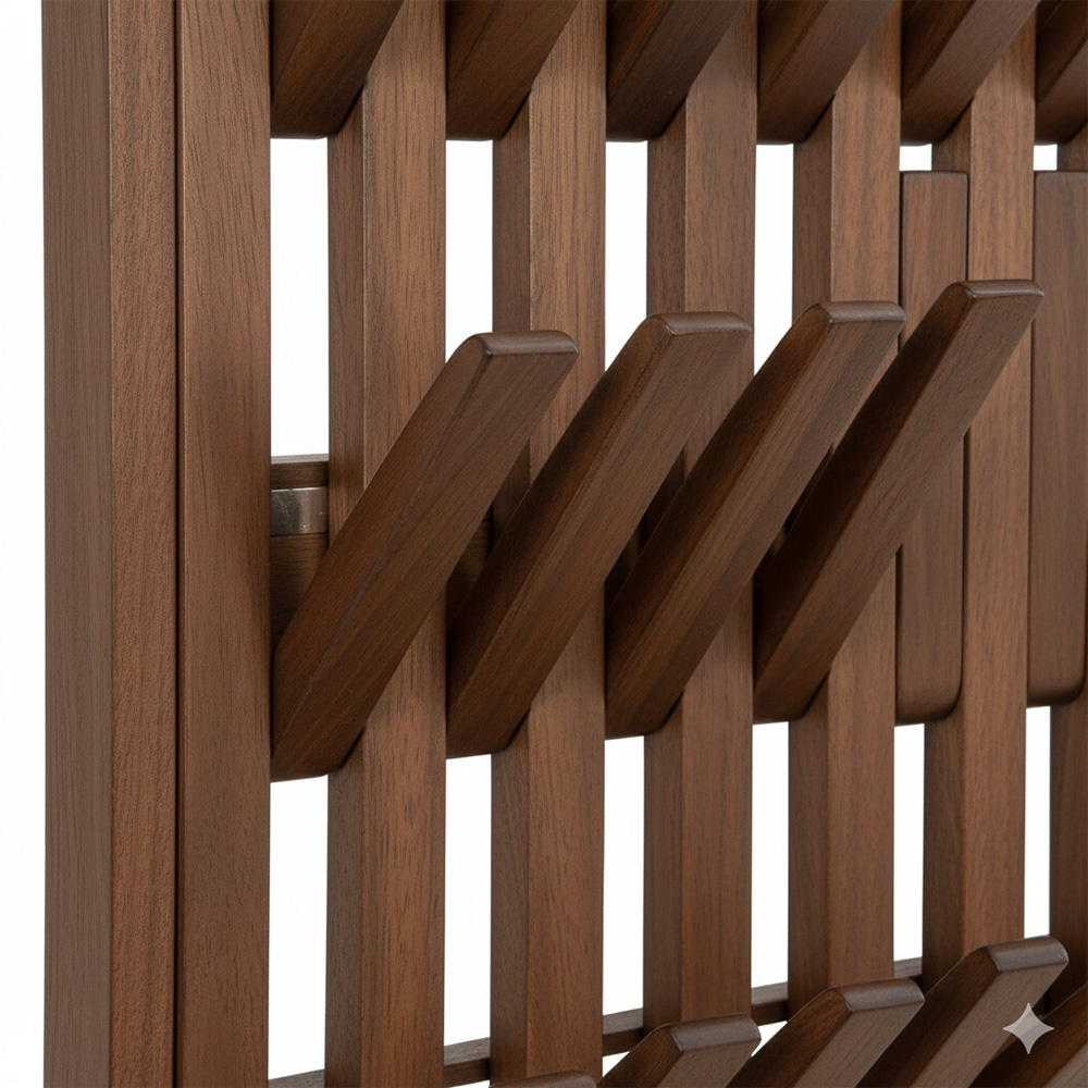 Garderobenpaneel QUEST - 55 x 105 cm Nussbraun