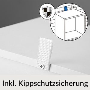 Bücherregal Skylar Weiß 106x30x30cm
