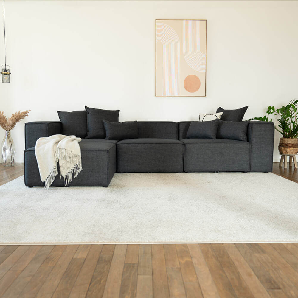 Modulares Sofa VERONA L - 327 x 207 cm Anthrazit