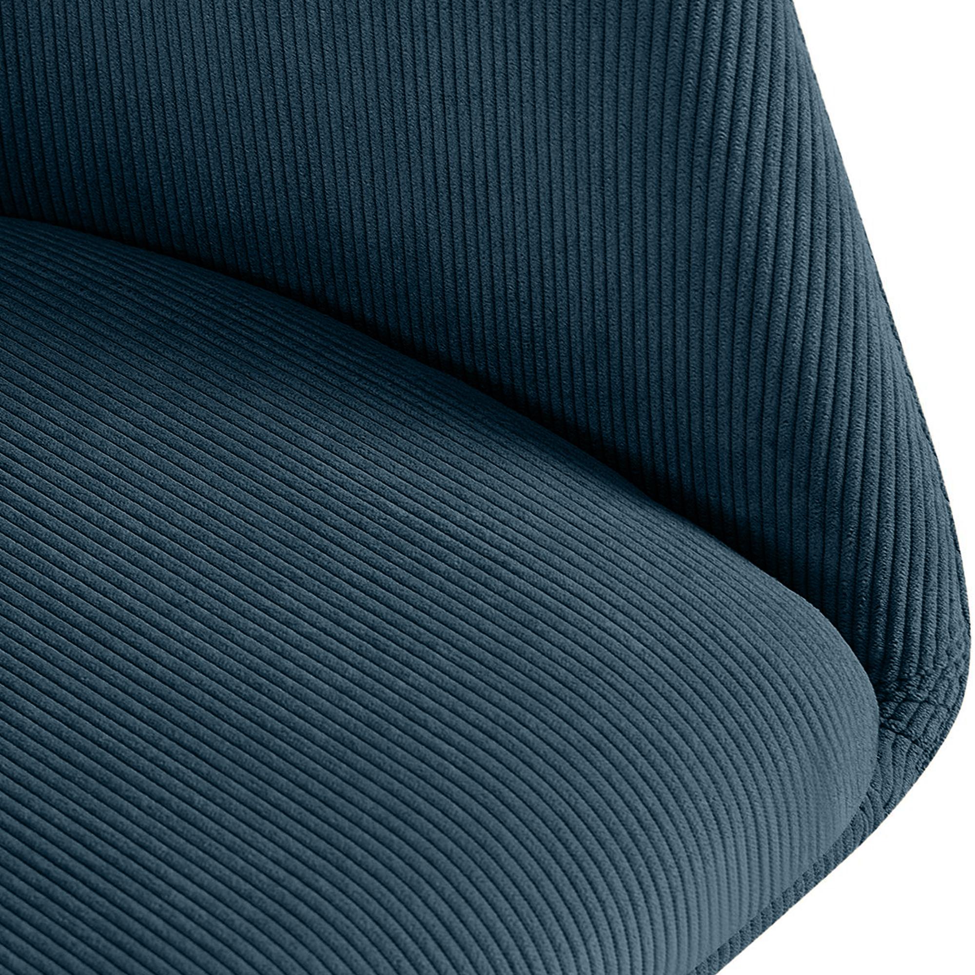 Esszimmerstuhl Olema Cord, blau