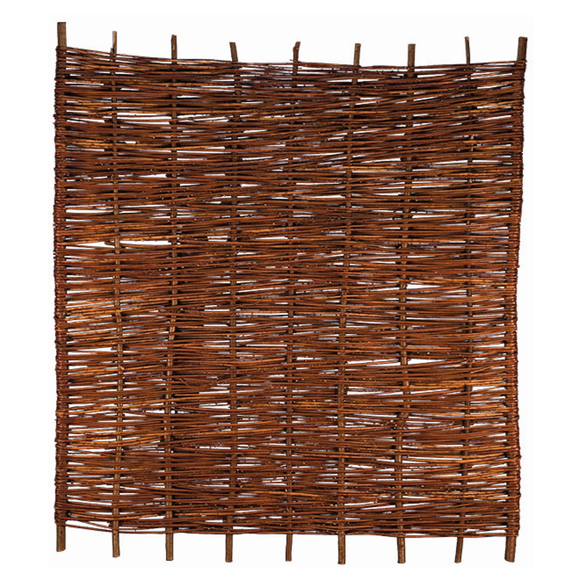 ASO Weidengeflechtzaun, 180 x 150 cm, geflochten auf Haselnußruten