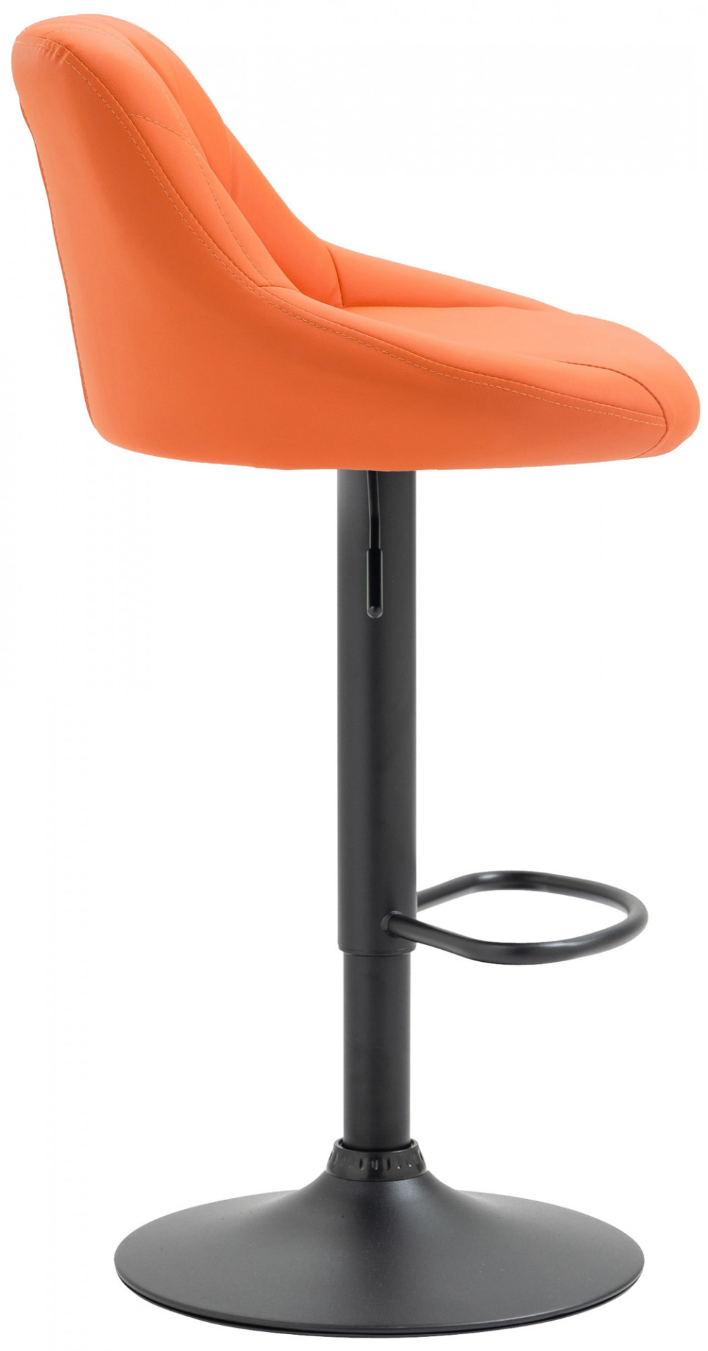Barhocker Lazio Kunstleder schwarz, orange