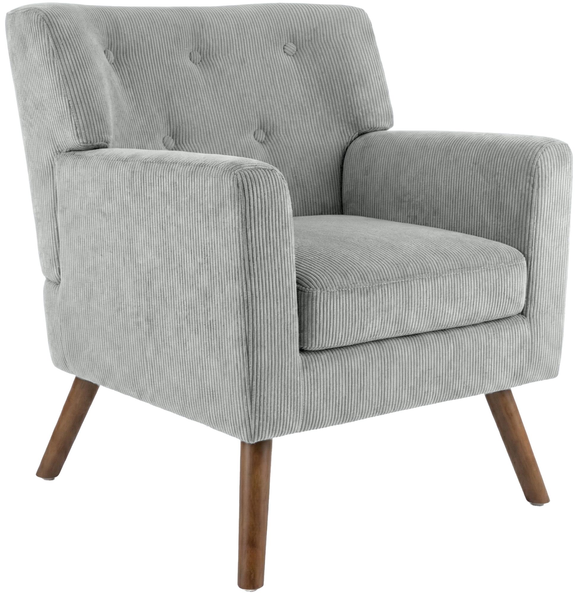 Sessel Kioni Cord, grau