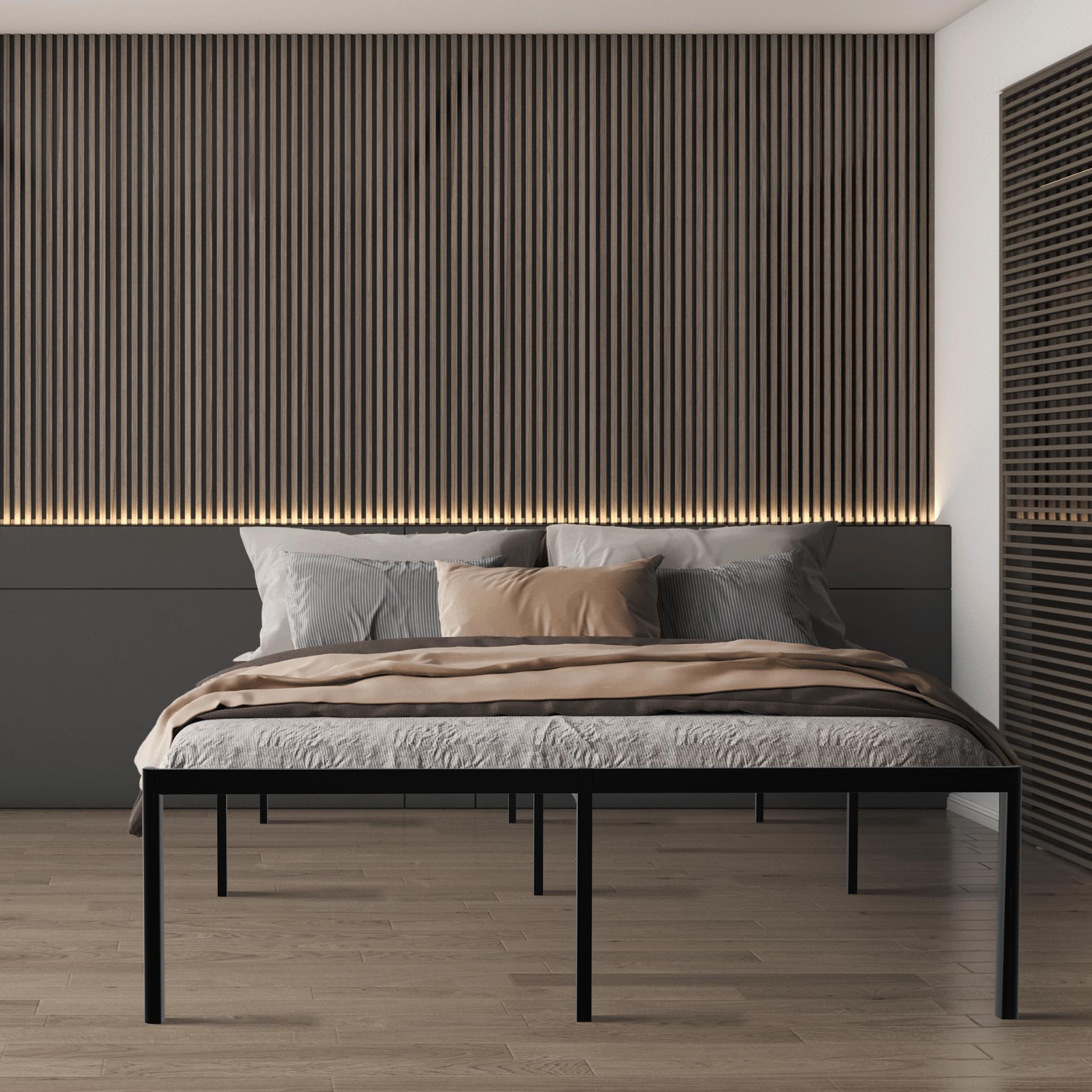 Metallbett Hamlin 200x100x41 cm, schwarz