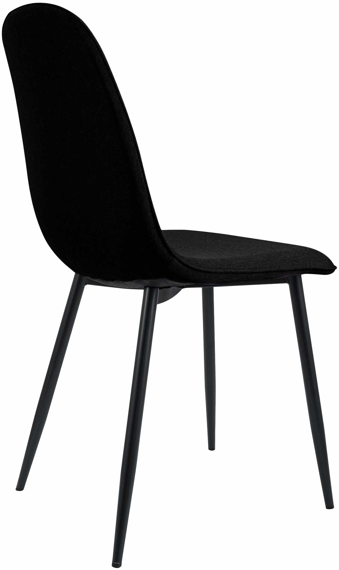 Esszimmerstuhl Maryam Stoff, schwarz