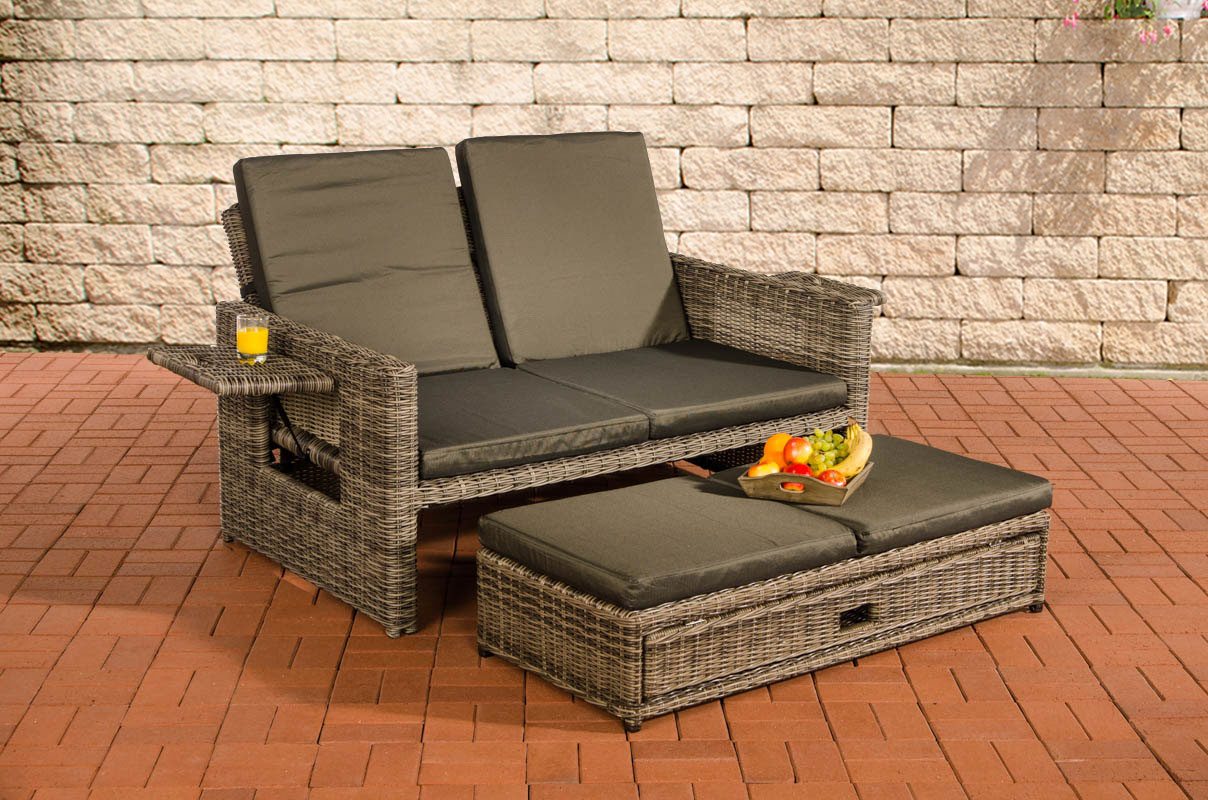 Sofa Ancona Anthrazit 5mm, grau-meliert