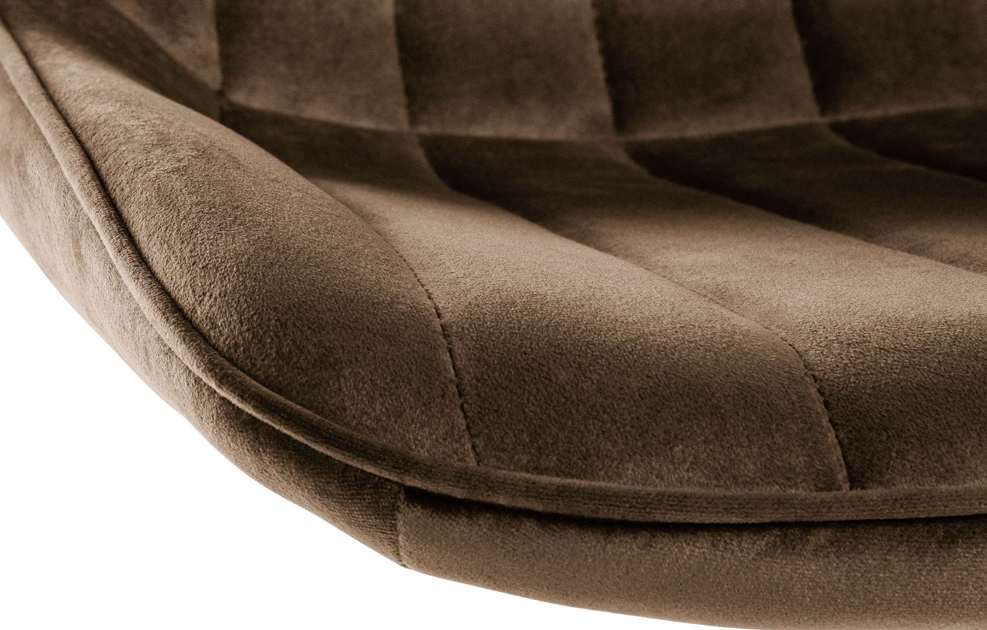 Barhocker Toni Samt schwarz, braun