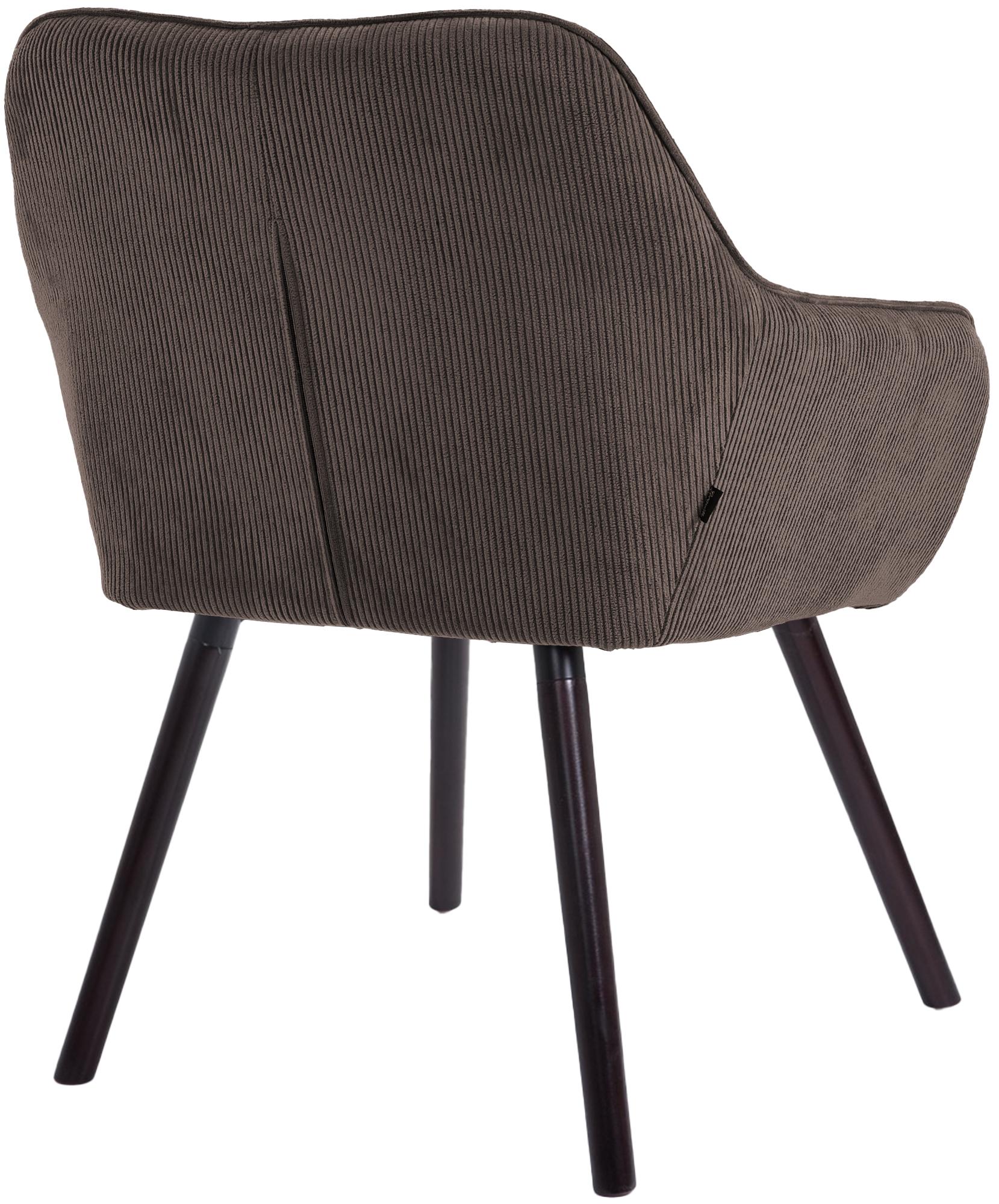 Esszimmerstuhl Vienna Cord schwarz, braun