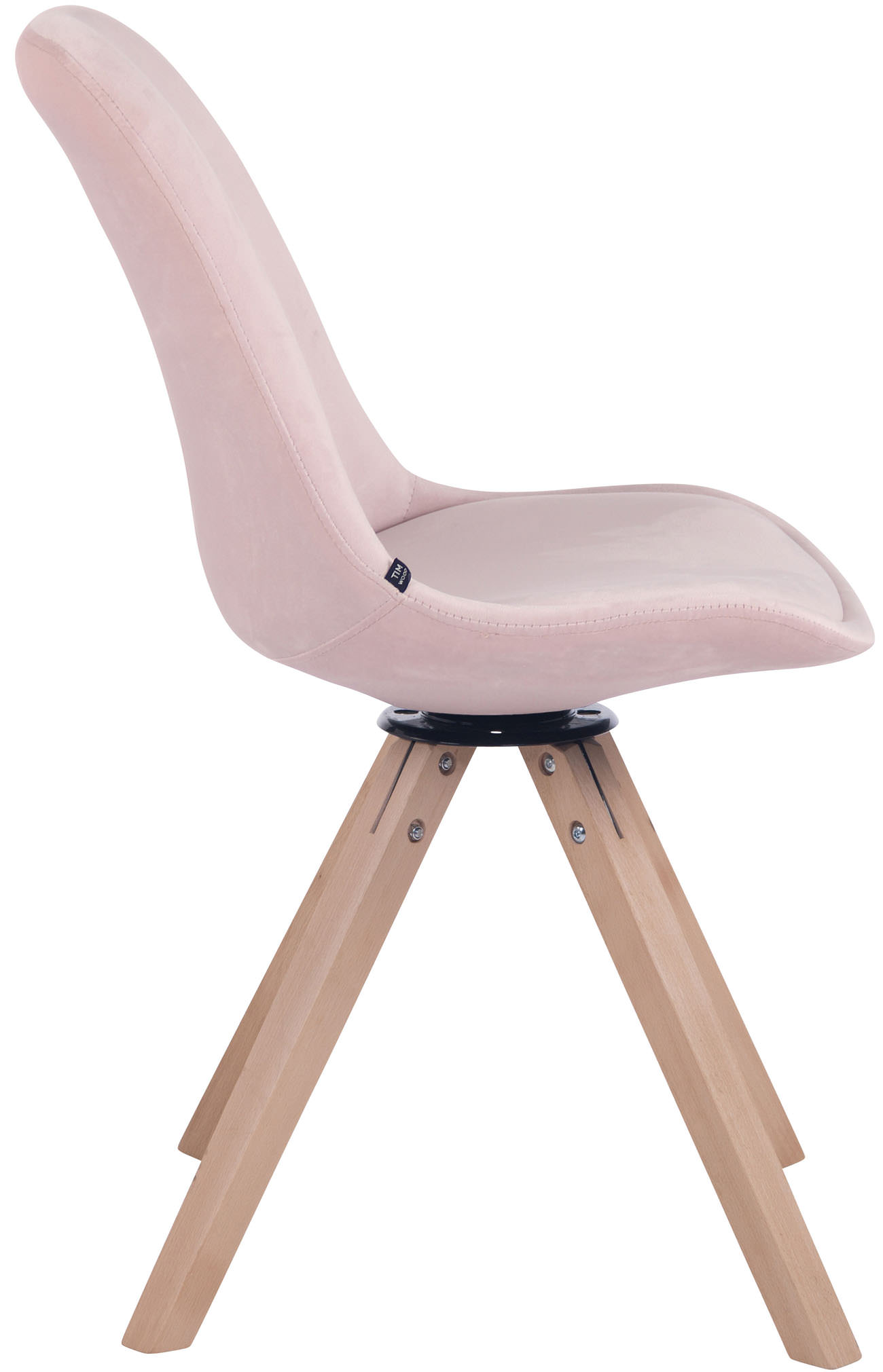 Esszimmerstuhl Troyes Samt Square natura, pink