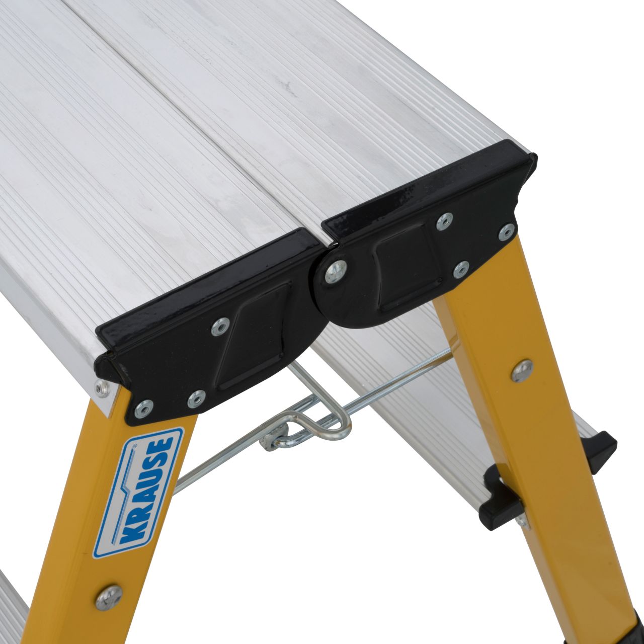 MONTO Doppel-Klapptritt Rolly, gelb, 2x2 Stufen