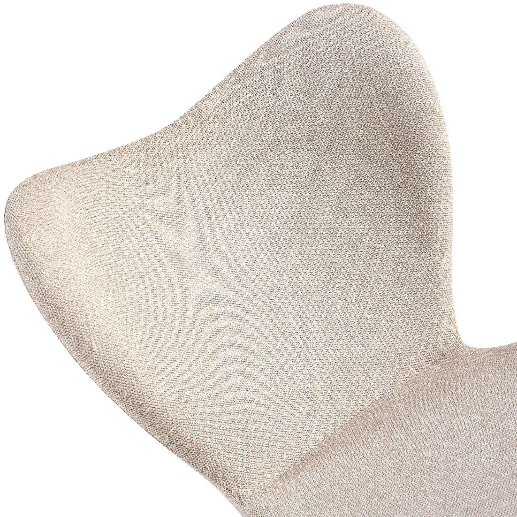 2er Set Esszimmerstuhl Maika Stoff, creme
