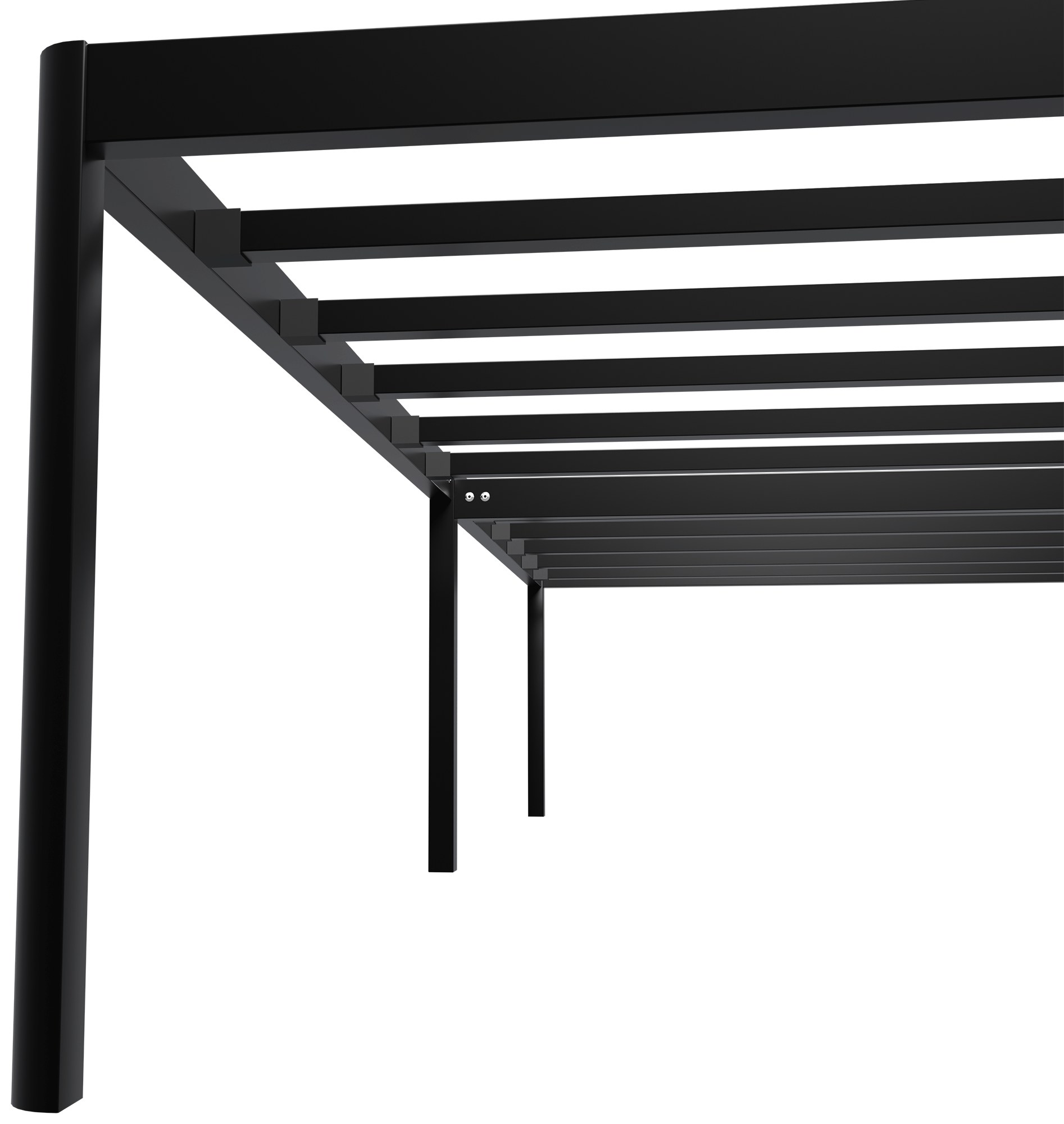 Metallbett Hamlin 200x100x41 cm, schwarz