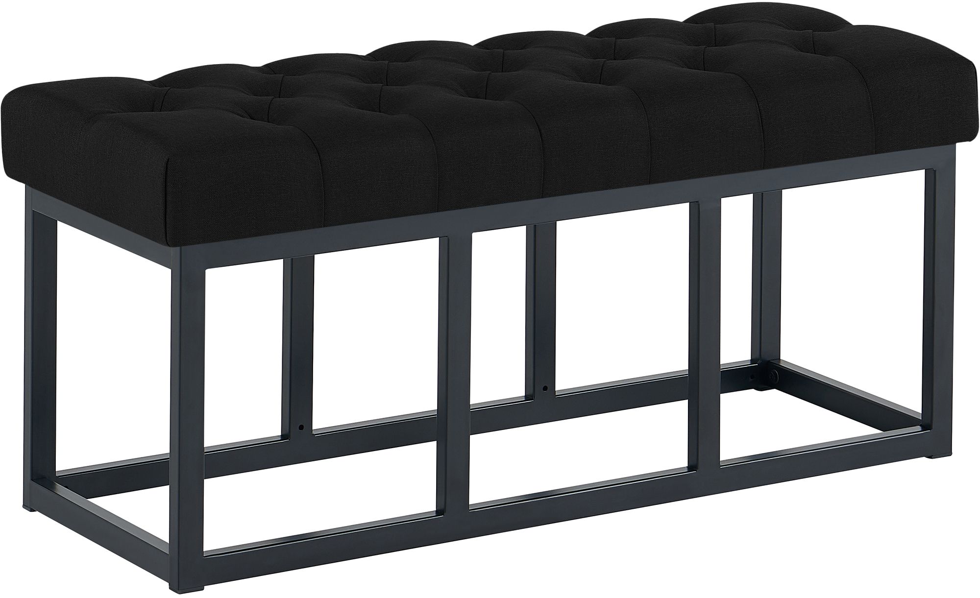 Sitzbank Amun Stoff Schwarz 100 cm, schwarz