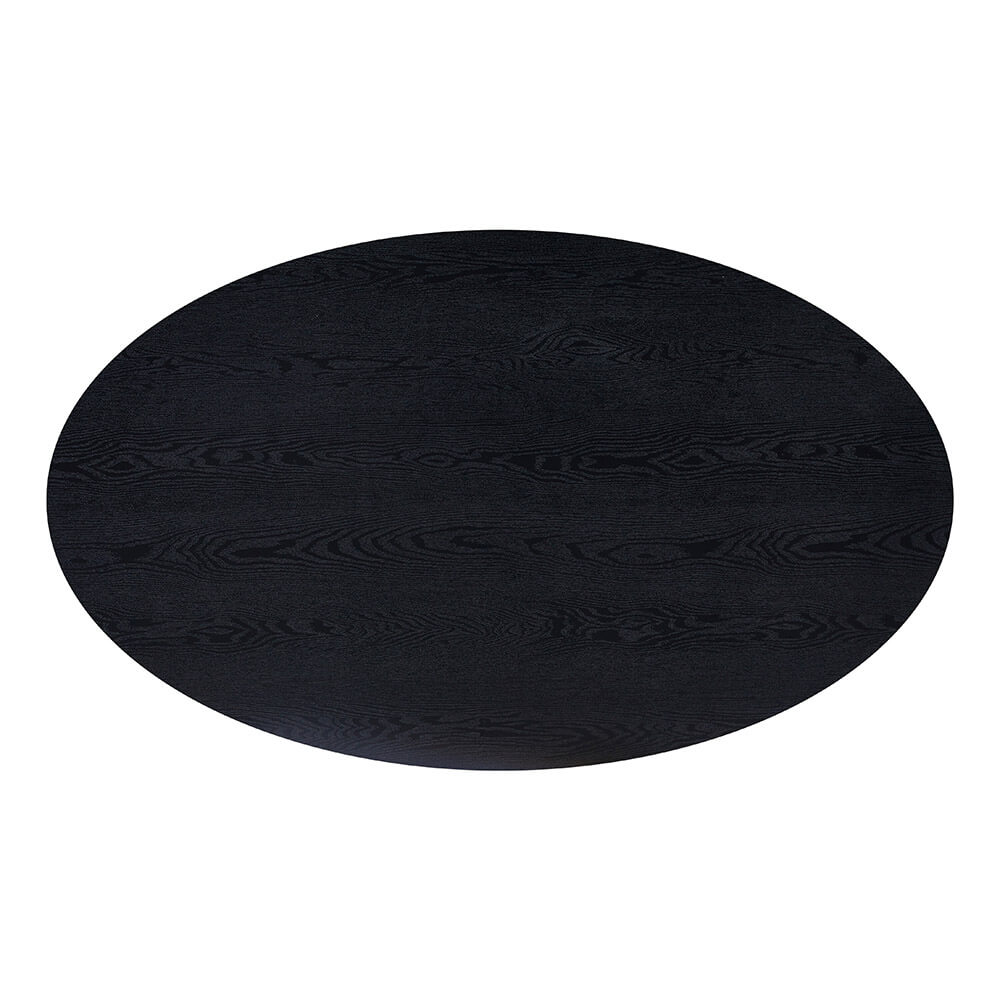 Esstisch Oval AVENTIS inkl. Sternfuß - 200 x 120 cm Dark Oak
