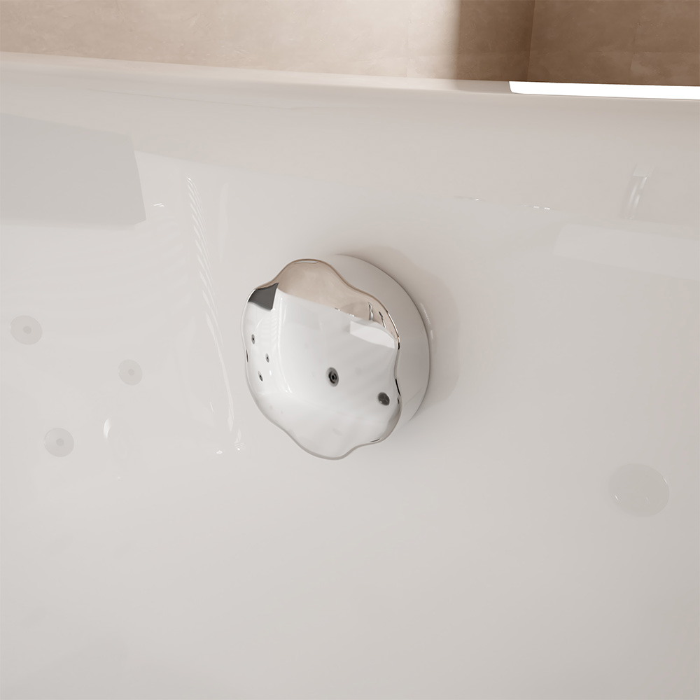Whirlpool Badewanne NOOR 173 x 80 cm