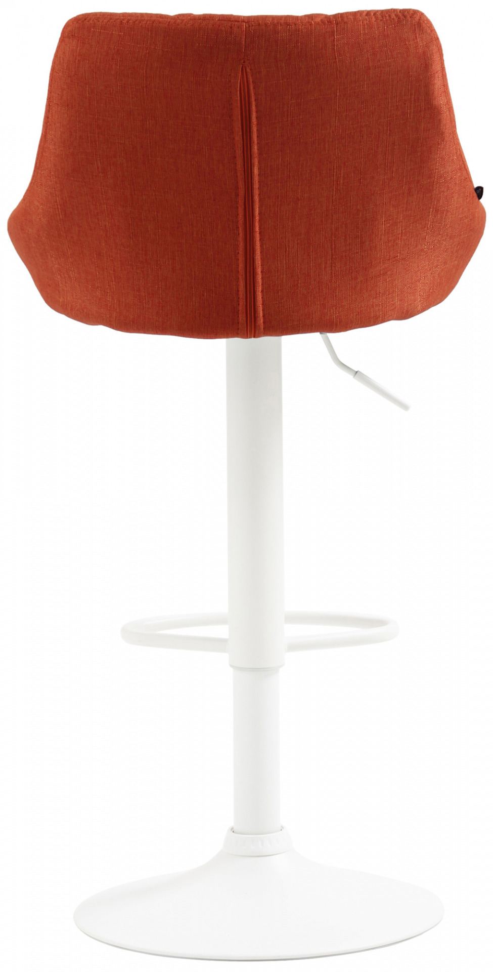 Barhocker Lazio Stoff weiß, orange