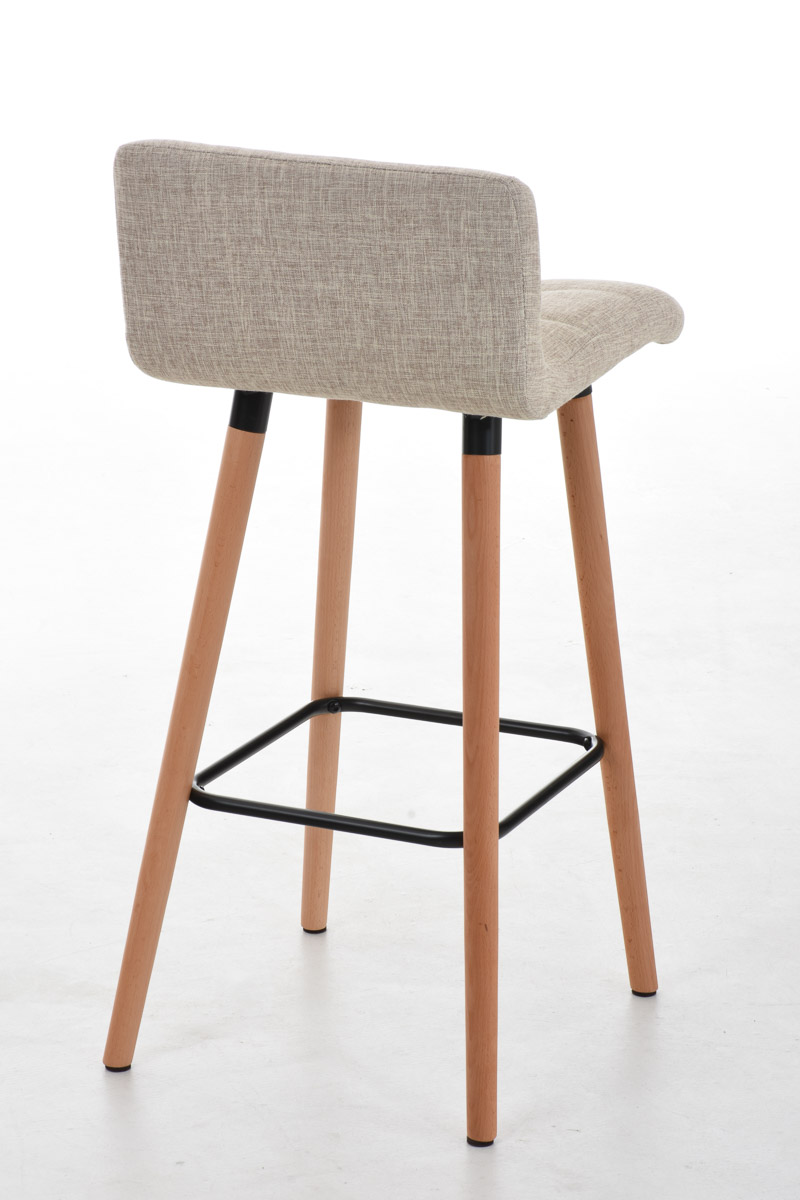Barhocker Lincoln Stoff, creme