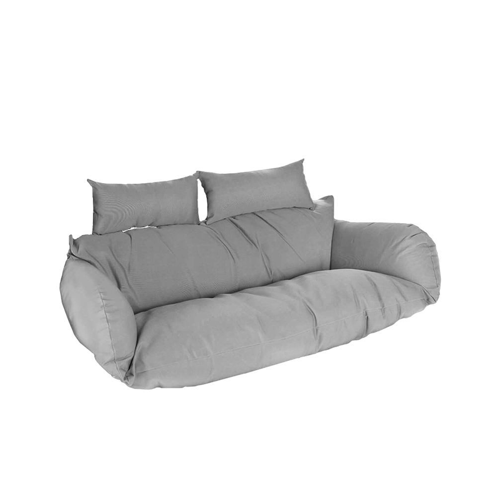 Polyrattan Hängesessel TWIN - Grau nur Kissen