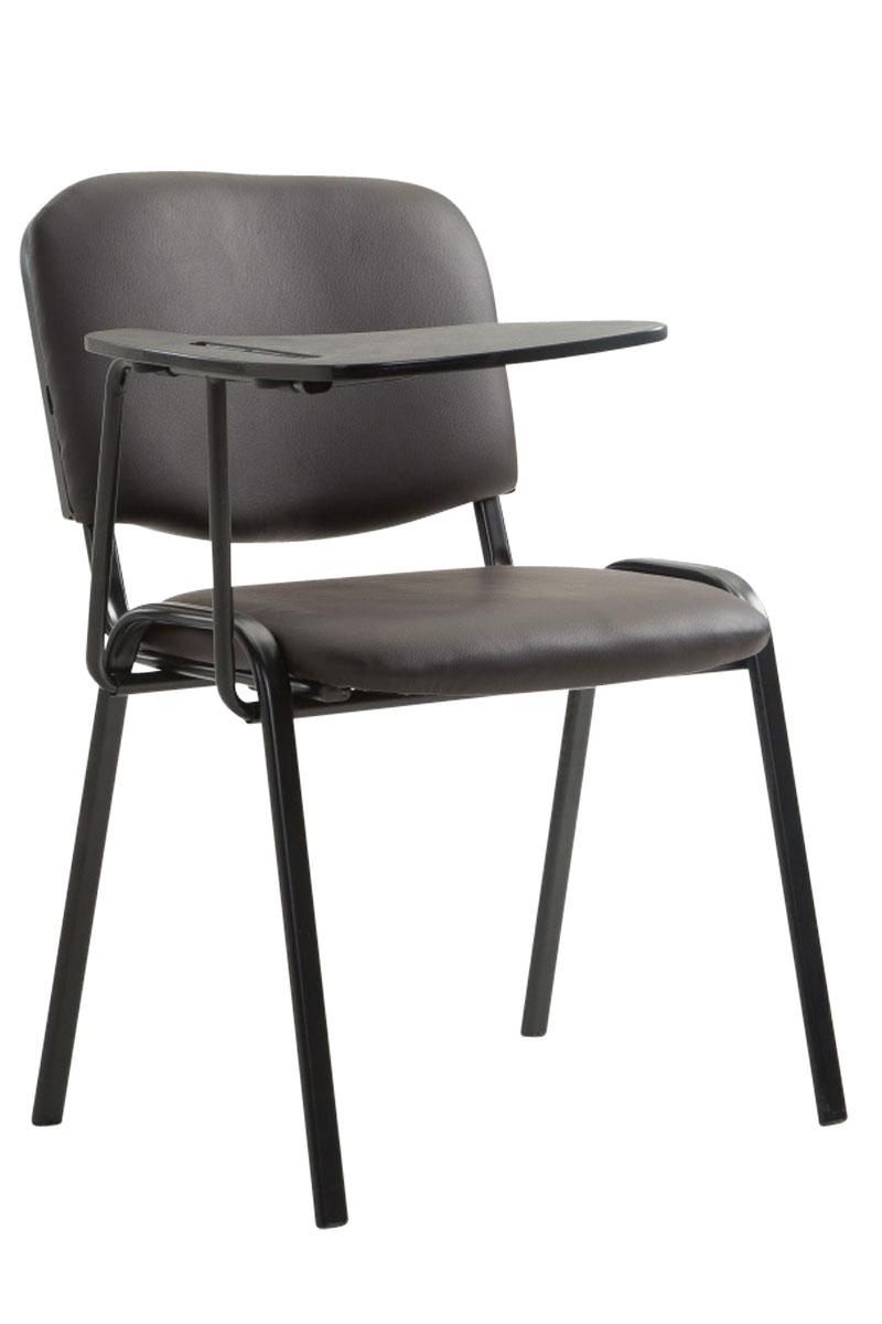 Stuhl Ken mit Klapptisch Kunstleder, braun