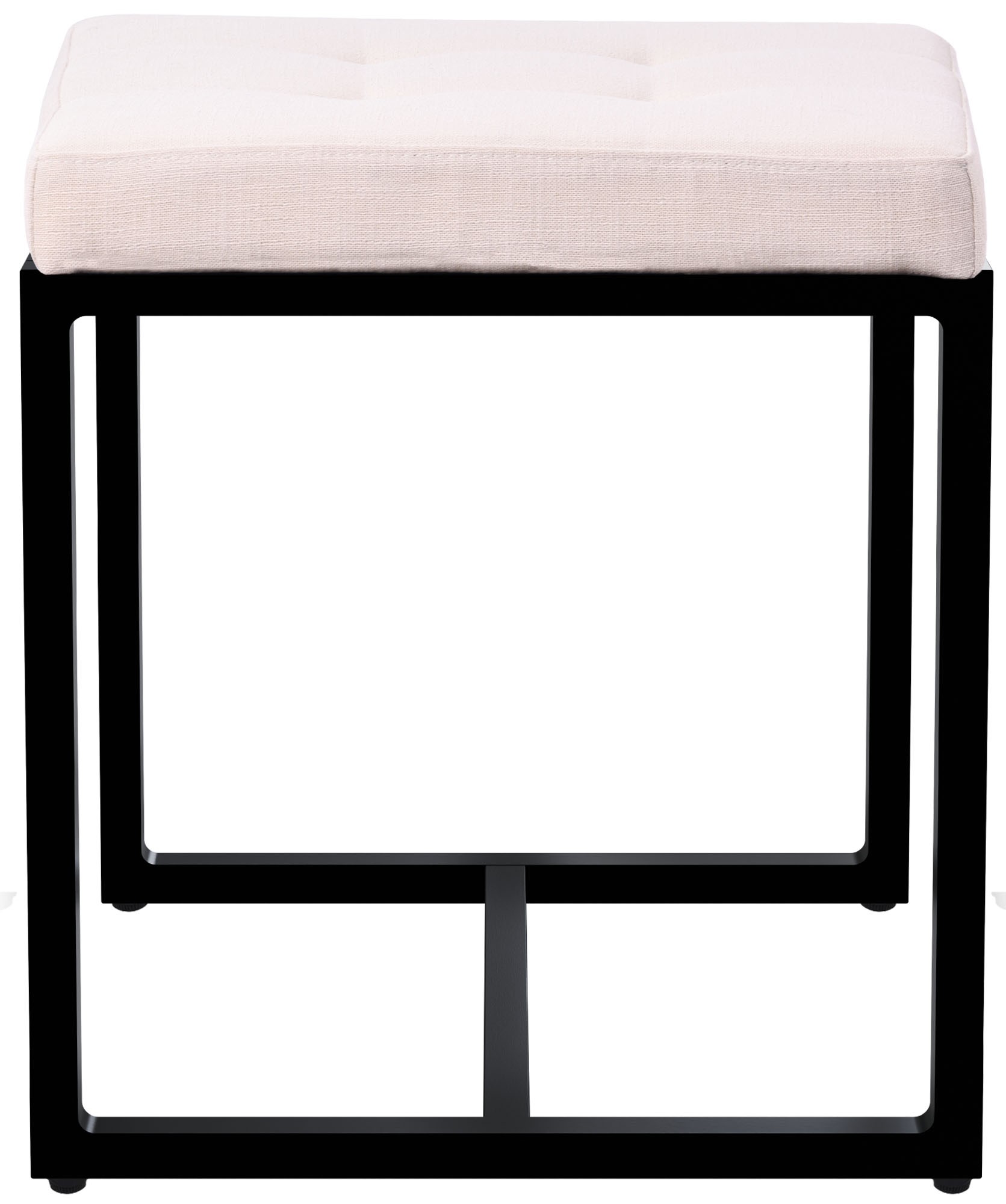 Sitzhocker Barci B Stoff, creme